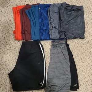 Bundle Men's Workout Shirts and Shorts